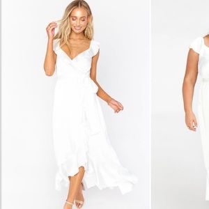 ❗️LAST CHANCE❗️ Show Me Your Mumu Samantha Ruffle Wrap Dress